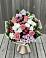 Букет цветов из: Альстромерии, Гвоздики, Розы и Хризантемы в Балахне