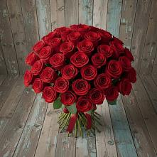 Букет 55 Красных роз Фридом #REPLACE_PRED# Балахне