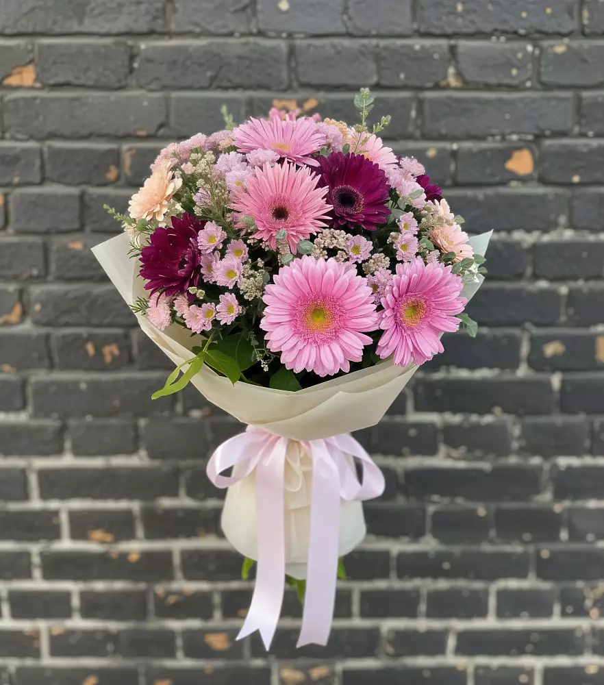 Букет цветов из: Герберы и Хризантемы в Балахне