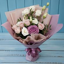Букет цветов из:  Розы и Лизиантусы в Балахне