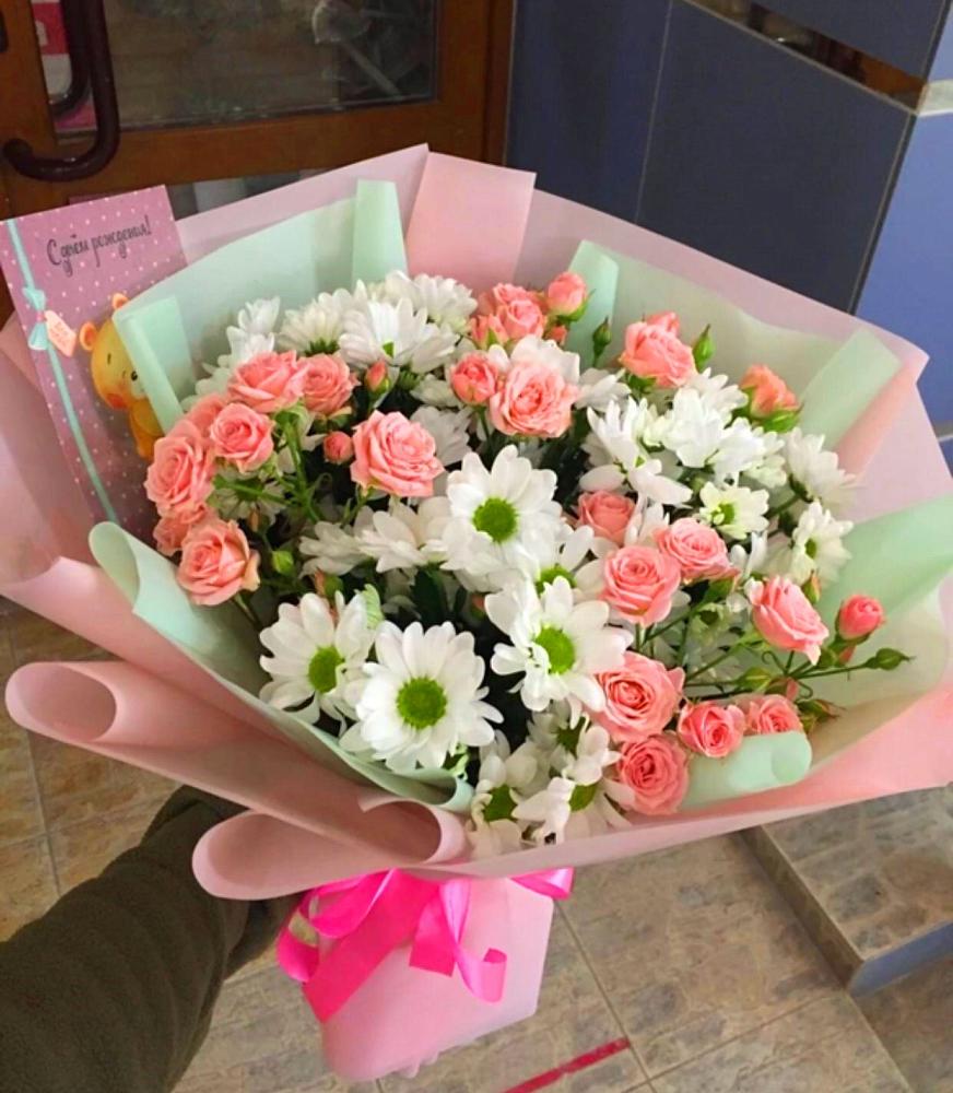 Букет цветов из: Розы и Хризантемы в Балахне