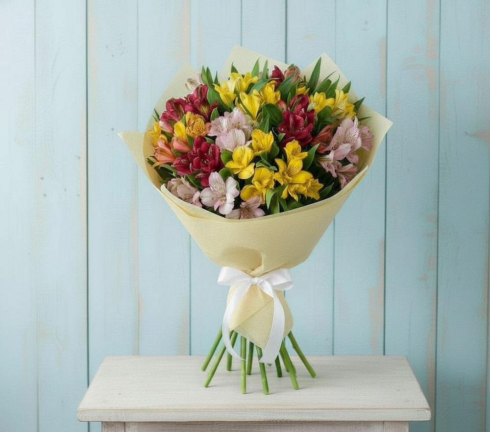 Букет цветов из: Альстромерии в Балахне