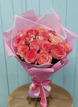 Букет 15 Розовых роз Равель в Балахне