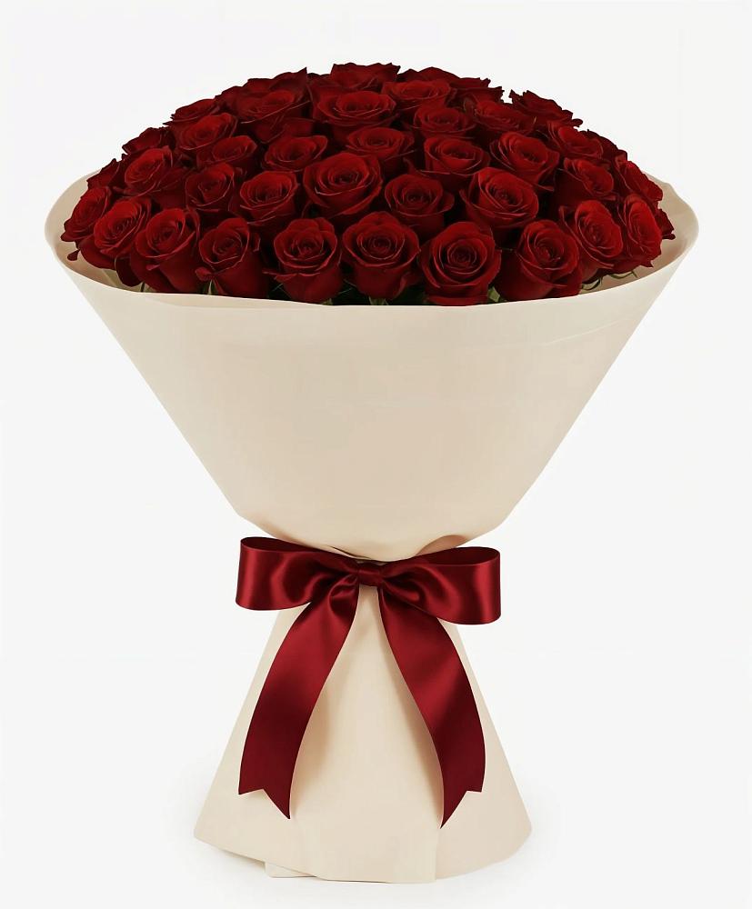 Букет 101 Бордовая роза Блэк Бакарра в Балахне