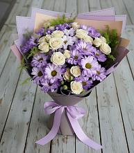 Букет цветов из:  Хризантемы и Розы #REPLACE_PRED# Балахне