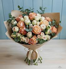 Букет цветов из:  Альстромерии и Розы #REPLACE_PRED# Балахне