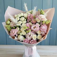 Букет цветов из:  Альстромерии и Розы в Балахне